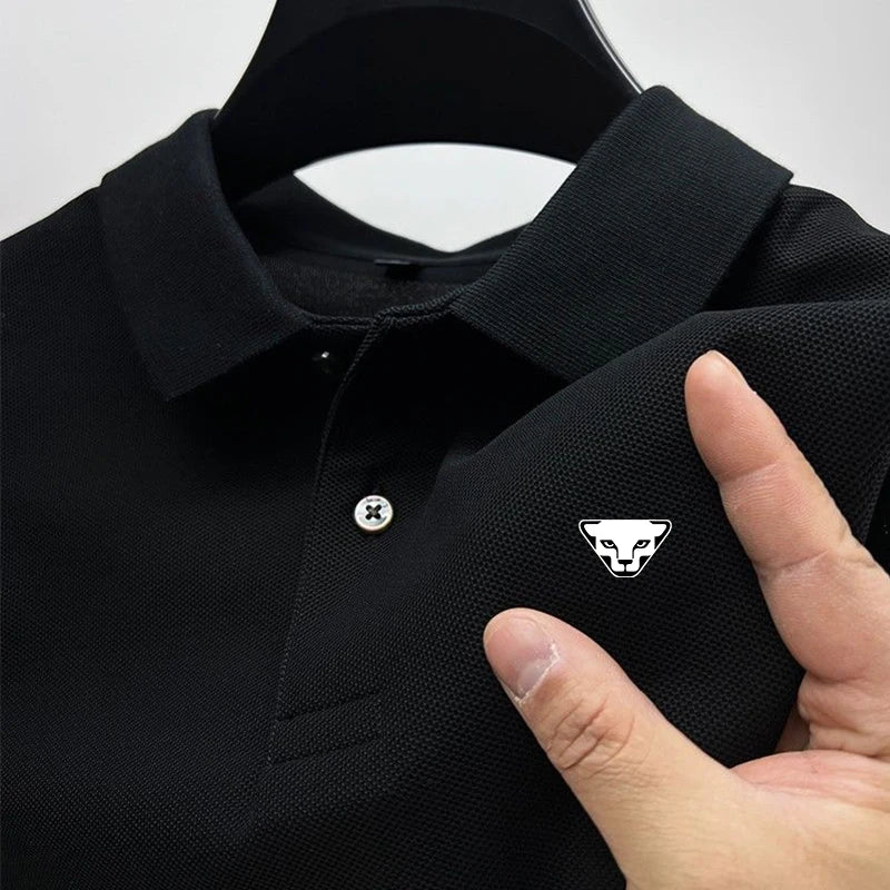 Men's Fashion Solid Color Short Sleeve Polo Shirt Summer Breathable Comfortable Top Urban Fashion Short Sleeve Clothing