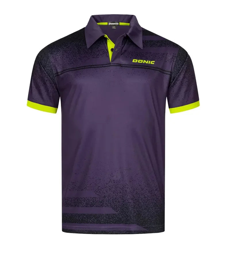 Fashion table tennis shirt men's women's short sleeved polo shirt summer table tennis pullover casual quick drying sport shirts