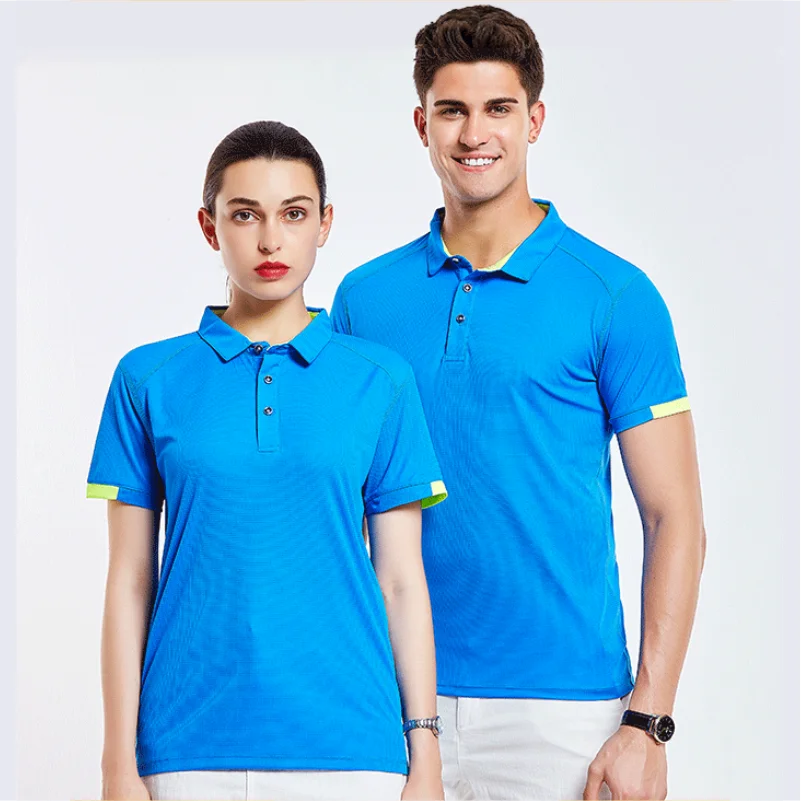 Quick-drying Short-sleeved POLO Shirt For Outdoor Sports and Fitness Breathable and Cool Mesh Lapel Top