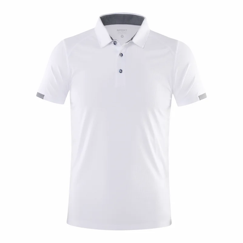 Quick-drying Short-sleeved POLO Shirt For Outdoor Sports and Fitness Breathable and Cool Mesh Lapel Top