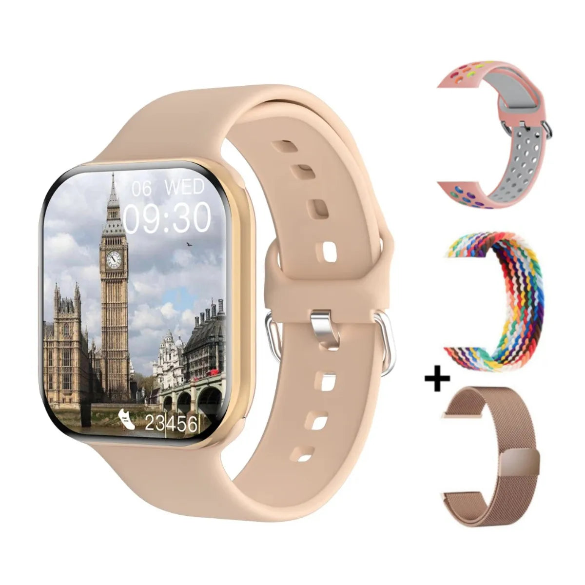GPS Smart Watch Men For Apple Watch 10 Series Always On Display Body Temperature BT Call NFC Women Smartwatch For IOS Android
