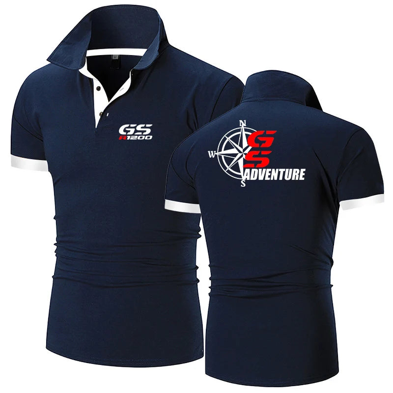2023 Motorcycle R 650 800 1150 1200 GS Adventure Men Youth New Solid Polo Shirt Casual Fashion Summer Short Sleeve Clothing