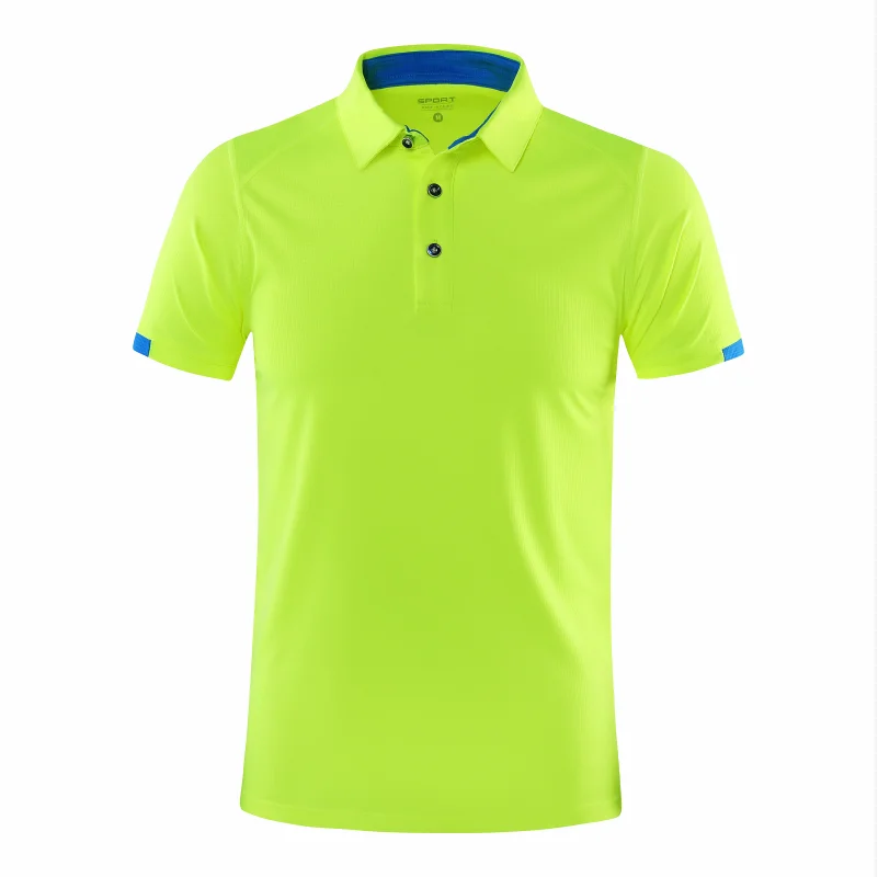 Quick-drying Short-sleeved POLO Shirt For Outdoor Sports and Fitness Breathable and Cool Mesh Lapel Top