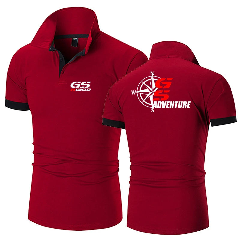 2023 Motorcycle R 650 800 1150 1200 GS Adventure Men Youth New Solid Polo Shirt Casual Fashion Summer Short Sleeve Clothing