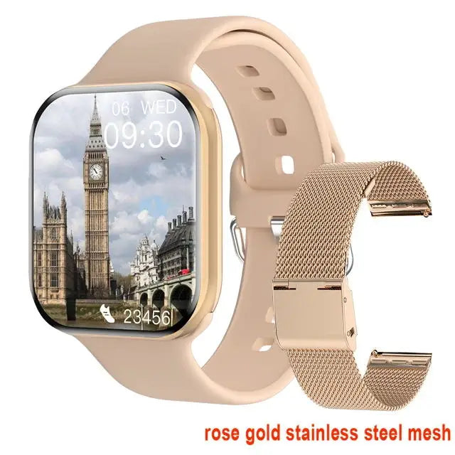 GPS Smart Watch Men For Apple Watch 10 Series Always On Display Body Temperature BT Call NFC Women Smartwatch For IOS Android