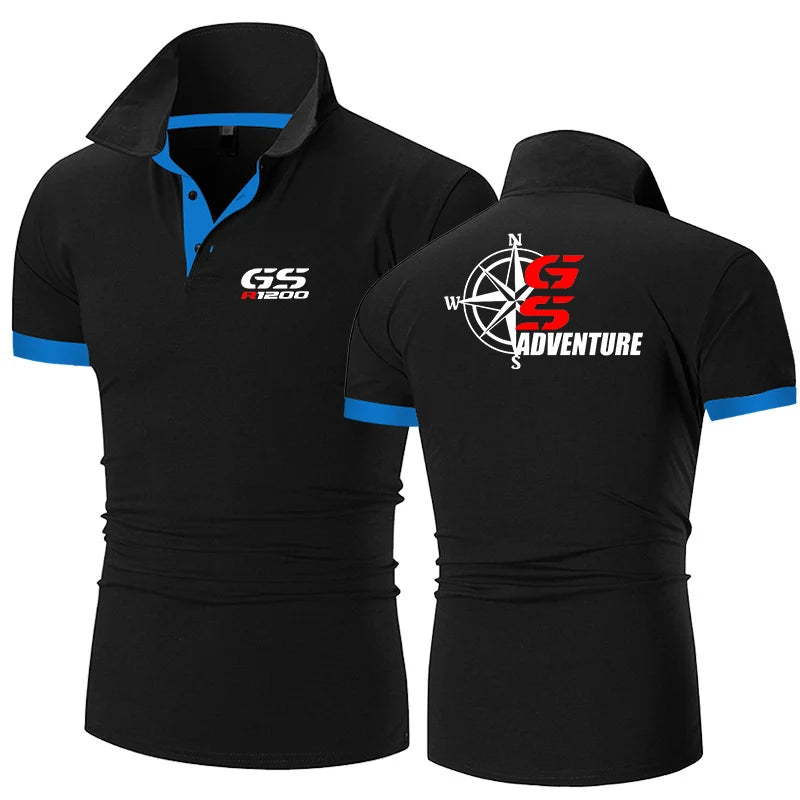 2023 Motorcycle R 650 800 1150 1200 GS Adventure Men Youth New Solid Polo Shirt Casual Fashion Summer Short Sleeve Clothing