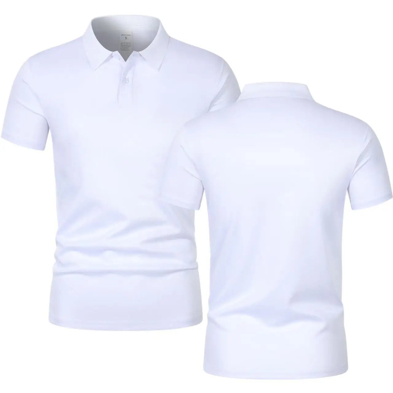 Solid color polo shirt ultra-light men's quick-drying breathable sweat-wicking shirt suitable for fitness gym and running