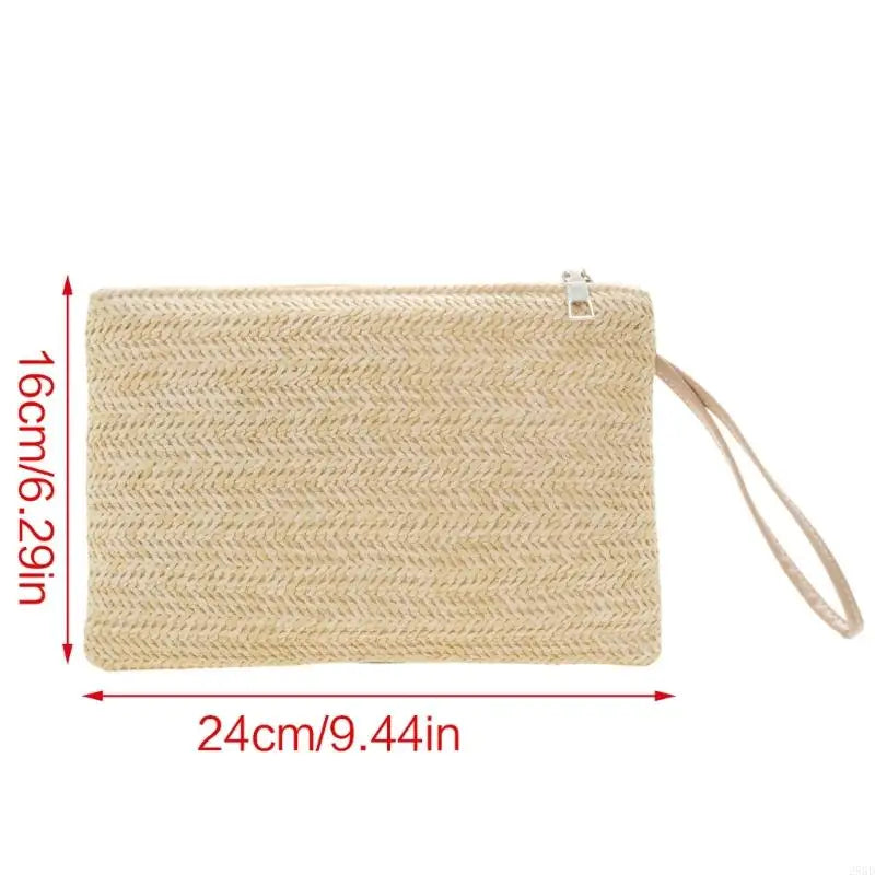 28GD Weaving Bag for Women Summer Beach Straw Bag Straw Clutch Purse Wristlet Bag