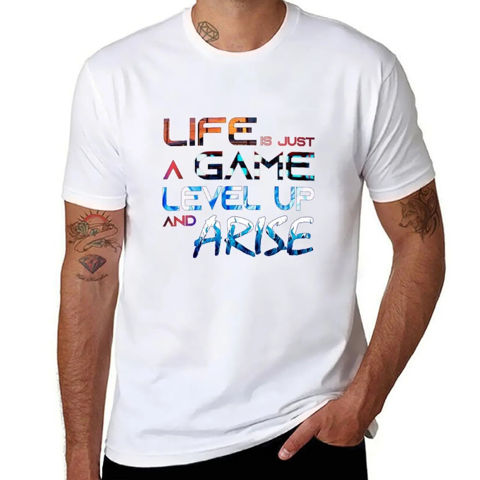 Solo Leveling Arise Aesthetic T-Shirt T-Shirt cotton tshirt 100% man t shirts for men casual T-Shirt