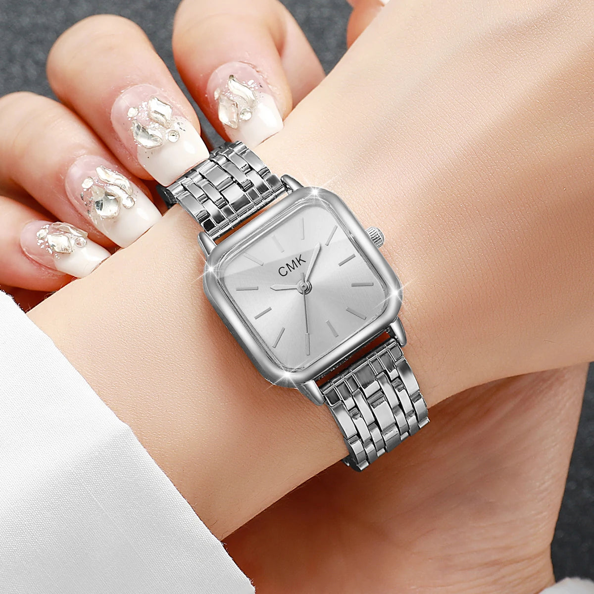 1/2/3/4/6PCS Fashion Square Women Watches Simple Ladies Quartz Wristwatch Reloj Mujer（Without Box）
