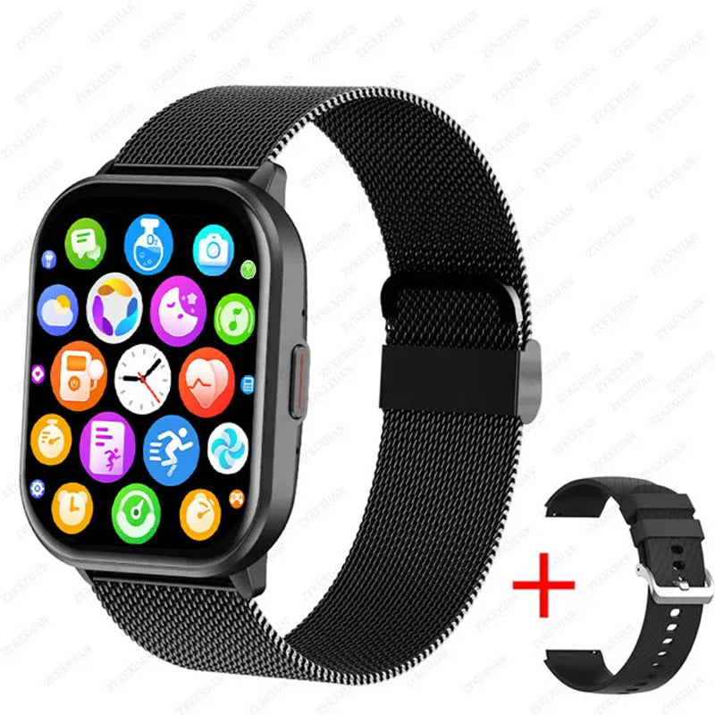 New For Xiaomi 100+ Sports Mode Smart Watch Men Women Heart Rate Blood Pressure HD Bluetooth Call Waterproof Sports Smart Watch