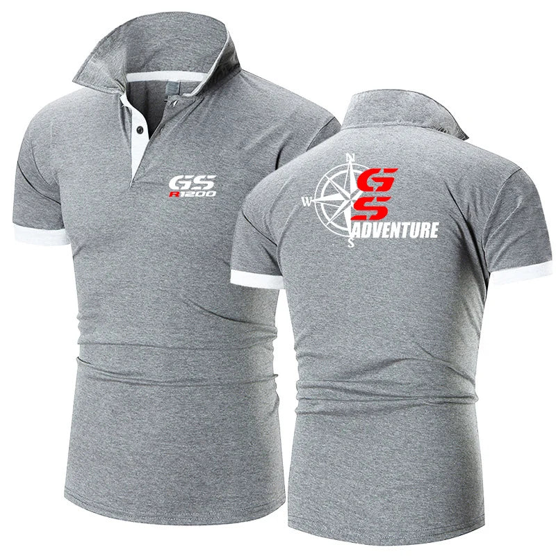 2023 Motorcycle R 650 800 1150 1200 GS Adventure Men Youth New Solid Polo Shirt Casual Fashion Summer Short Sleeve Clothing