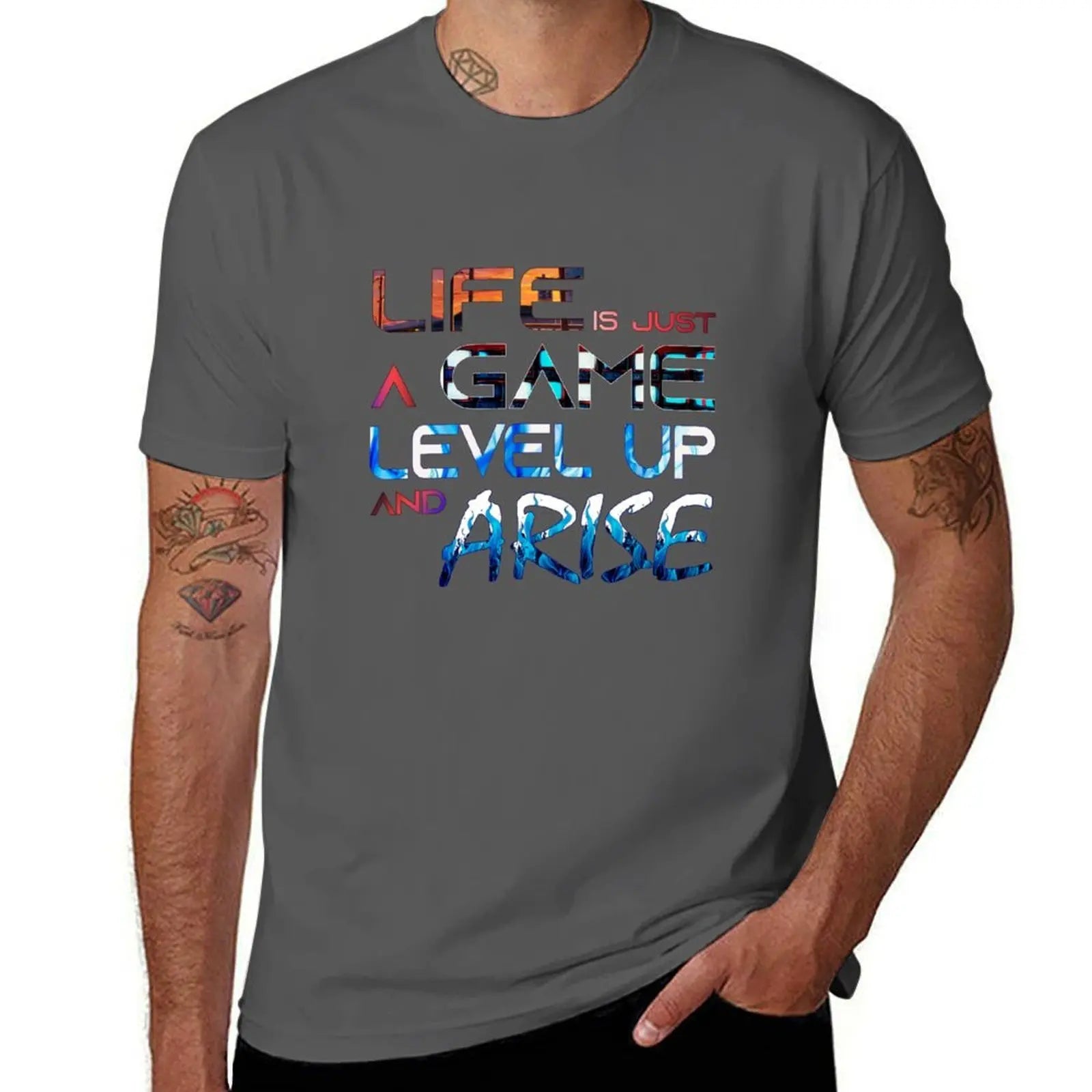 Solo Leveling Arise Aesthetic T-Shirt T-Shirt cotton tshirt 100% man t shirts for men casual T-Shirt