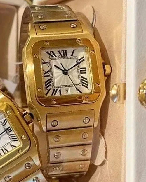 Fashion Brand Wrist Watches Woman Girl Ladies 29mm 26mm Square Good Quality Steel Metal Band Japanese Quartz Luxury Clock CT115