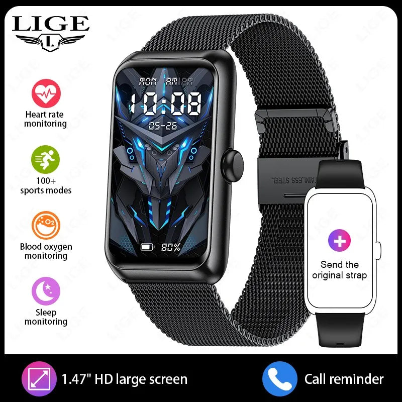 2025 Fitness Tracker Watches for Women Men with Heart Rate Monitor Sleep Tracker IP68 Waterproof Pedometer 1.47" Smart Watch Man