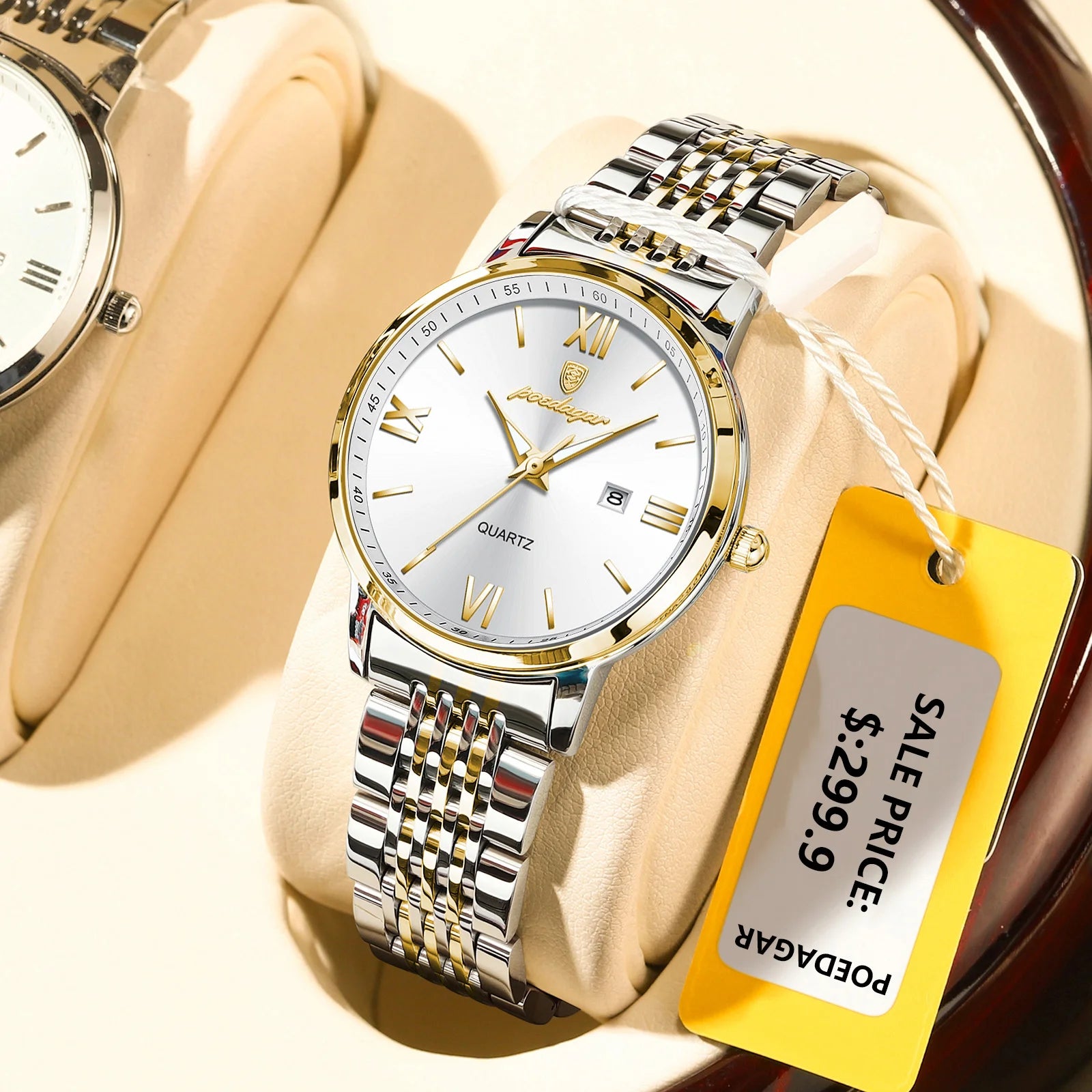 POEDAGAR New Luxury Woman Watch Waterproof Luminous Date Ladies Watch High Quality Stainless Steel Simple Women's Quartz Watches