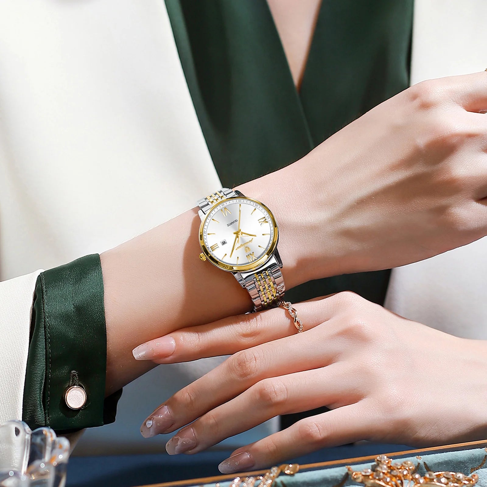 POEDAGAR New Luxury Woman Watch Waterproof Luminous Date Ladies Watch High Quality Stainless Steel Simple Women's Quartz Watches