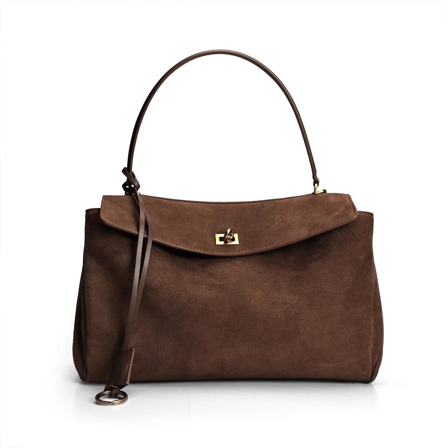 New Rodeo Luxury Designer Women's Handbag Cowhide Suede Tote Fashion Gold Buckle Shoulder Bag Trendy Lady Satchel
