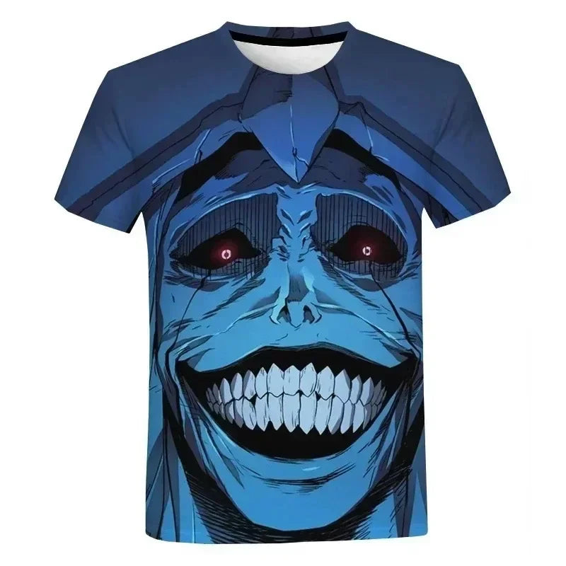 Korea Solo Leveling Anime Comics 3D Print role hobby clothing Short Sleeve T-shirt Oversized Top Quick-drying Tee animation fans