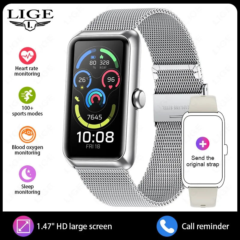 2025 Fitness Tracker Watches for Women Men with Heart Rate Monitor Sleep Tracker IP68 Waterproof Pedometer 1.47" Smart Watch Man