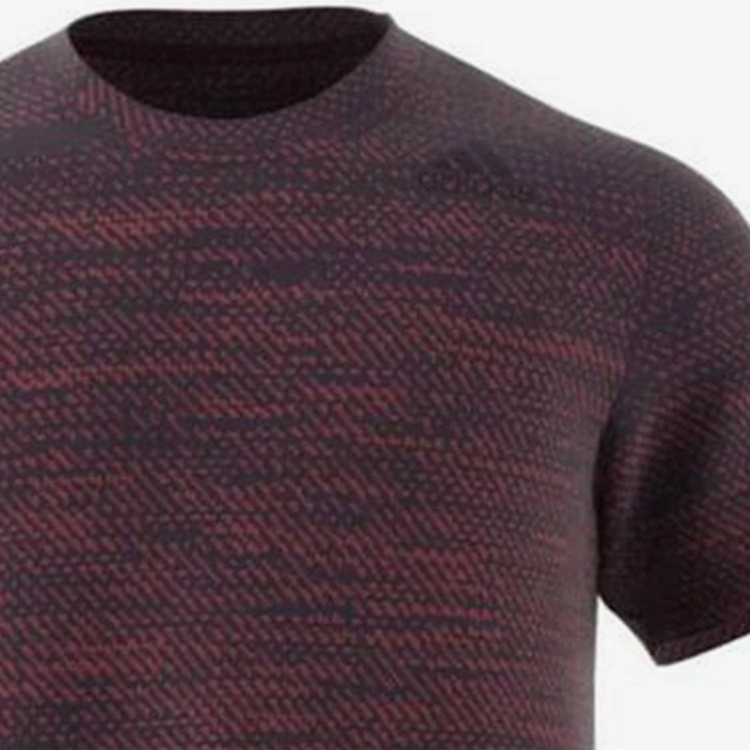 Adidas Men's Burgundy Short - Sleeve Sports T - Shirt with Brand Logo for Athletic and Casual Wear