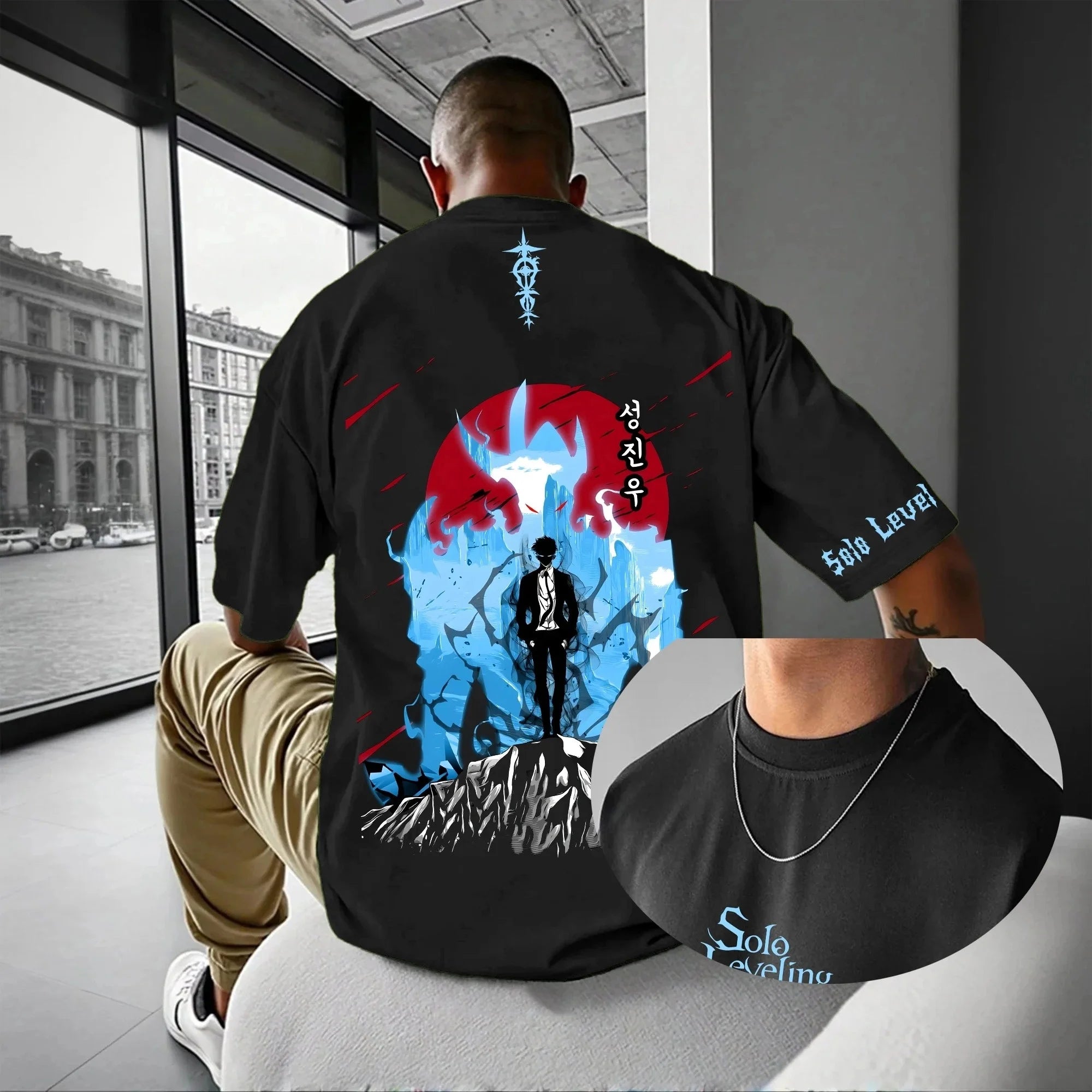 Popular Solo Leveling T-shirts New 3D Sung Jin-Woo Print Kids Anime Cartoon Tops Summer Men Women Harajuku Short Sleeve Y2k Tees