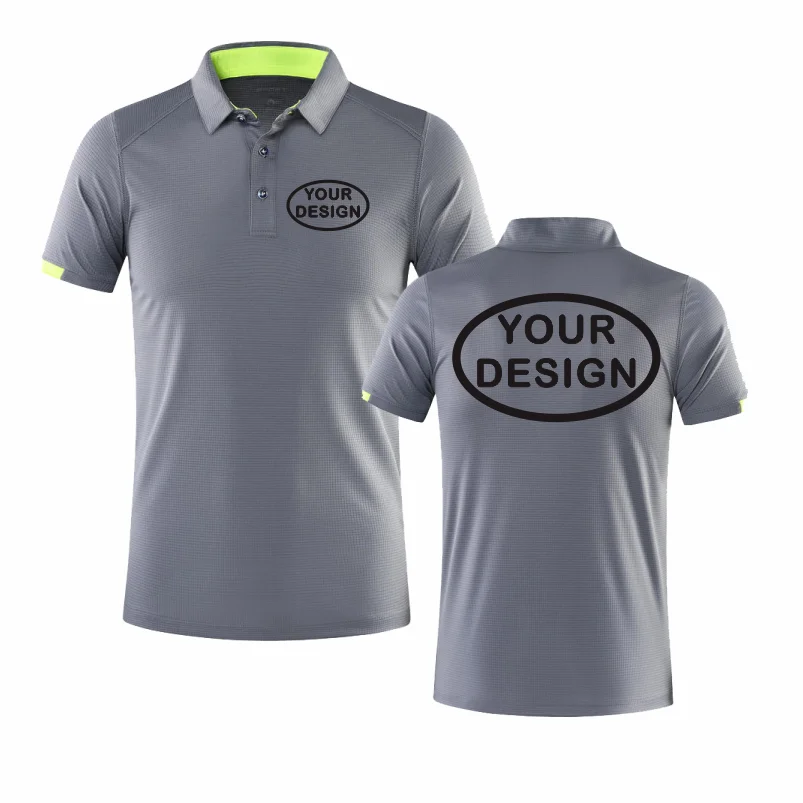 Summer Quick Drying POLO Shirt Logo Custom Printing Embroidery Golf Custom Your Logo Sports T-shirt Top