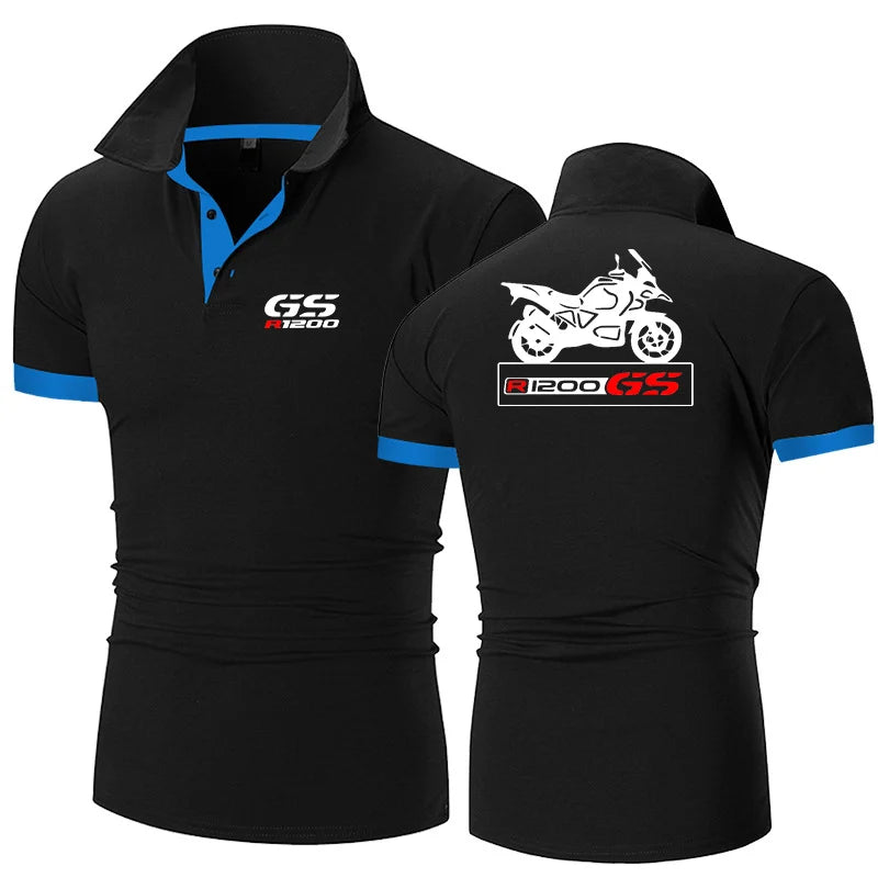 2023 Motorcycle R 650 800 1150 1200 GS Adventure Men Youth New Solid Polo Shirt Casual Fashion Summer Short Sleeve Clothing