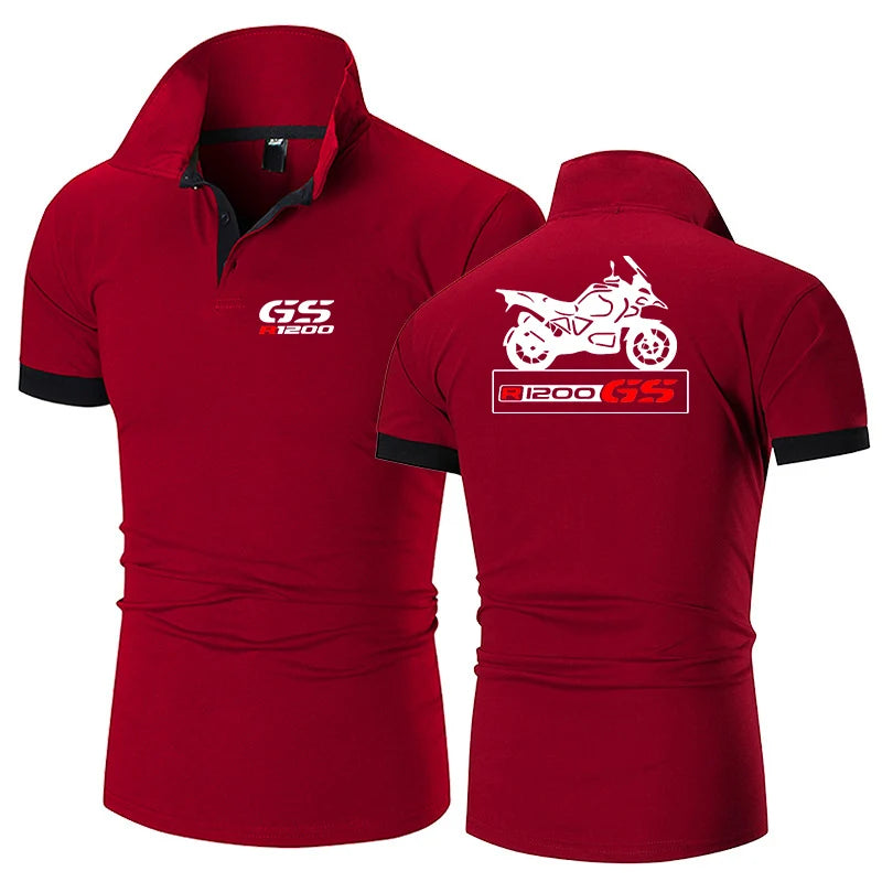 2023 Motorcycle R 650 800 1150 1200 GS Adventure Men Youth New Solid Polo Shirt Casual Fashion Summer Short Sleeve Clothing