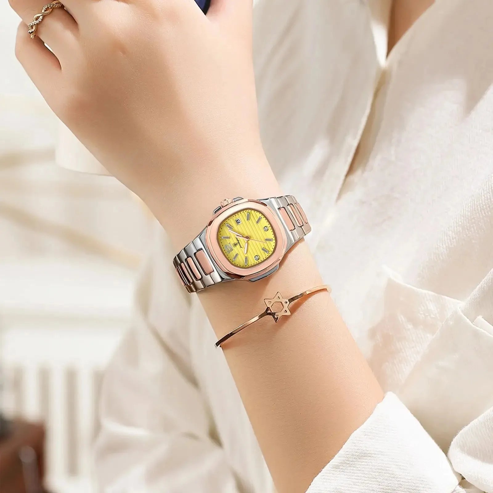 Fashion Quartz Wristwatches Elegante Small Ladies Watches For Woman Luxury Designer Gold Diamond Watch Women Gifts Reloj Mujer