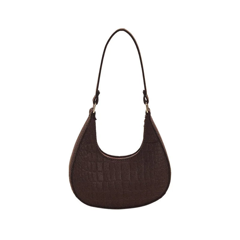 NEW Women's Bag Soft Trendy Korean Version Underarm Bag Solid Color Ladies Handbags Fashion Design Girls Small Shoulder Bags
