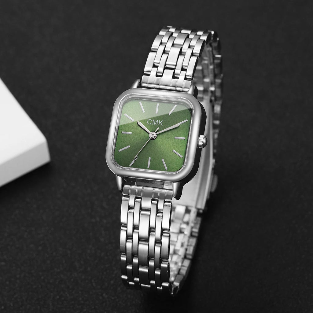 1/2/3/4/6PCS Fashion Square Women Watches Simple Ladies Quartz Wristwatch Reloj Mujer（Without Box）