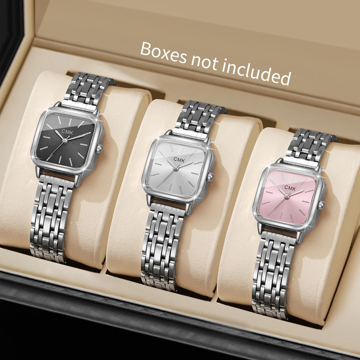 1/2/3/4/6PCS Fashion Square Women Watches Simple Ladies Quartz Wristwatch Reloj Mujer（Without Box）