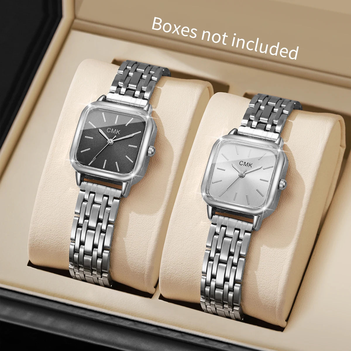 1/2/3/4/6PCS Fashion Square Women Watches Simple Ladies Quartz Wristwatch Reloj Mujer（Without Box）