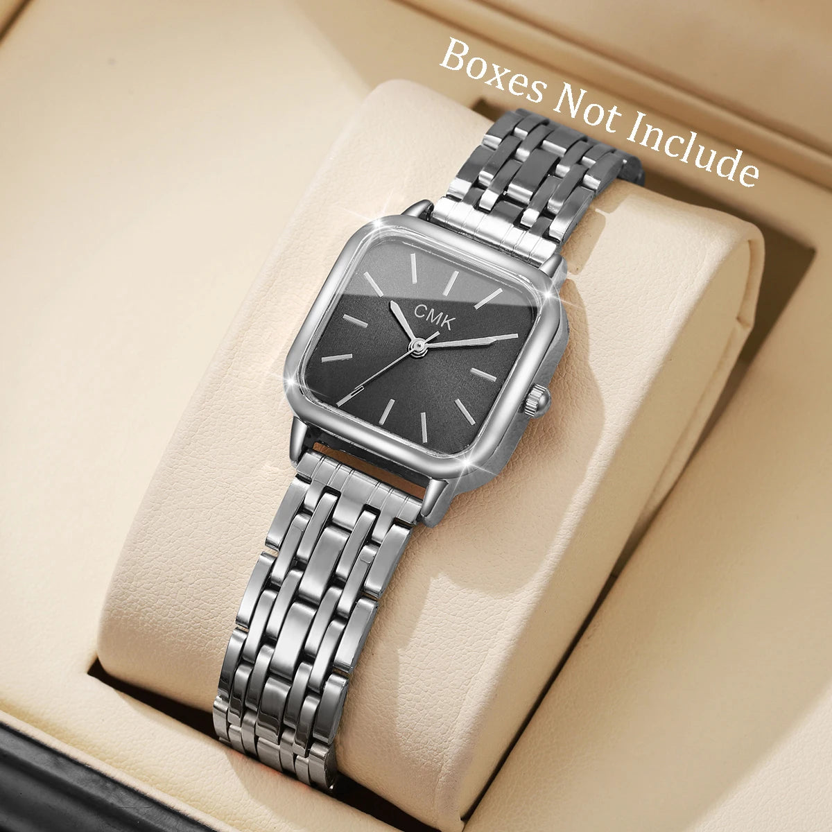 1/2/3/4/6PCS Fashion Square Women Watches Simple Ladies Quartz Wristwatch Reloj Mujer（Without Box）