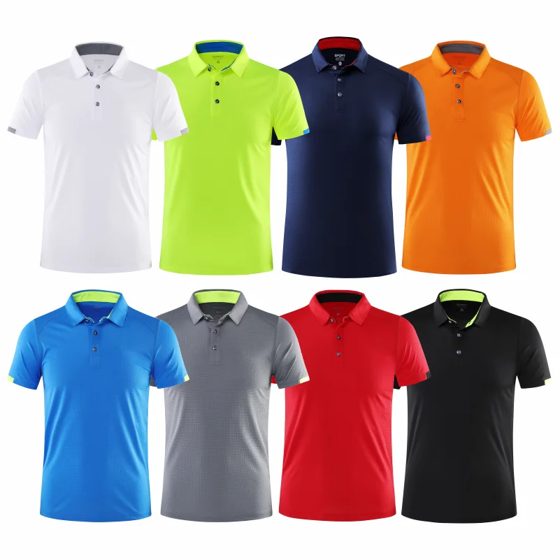 Quick-drying Short-sleeved POLO Shirt For Outdoor Sports and Fitness Breathable and Cool Mesh Lapel Top