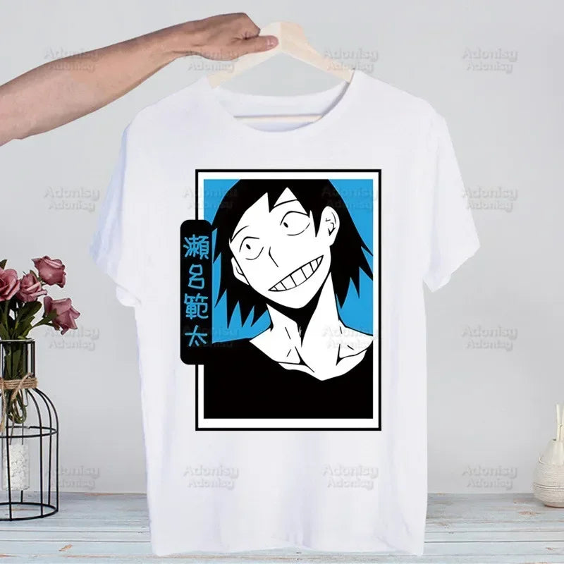 My Hero Academia Hip Hop Streetwear T Shirt Harajuku Todoroki TShirts Short Sleeve Casual Bakugou Deku Anime T-Shirt Tops Tees