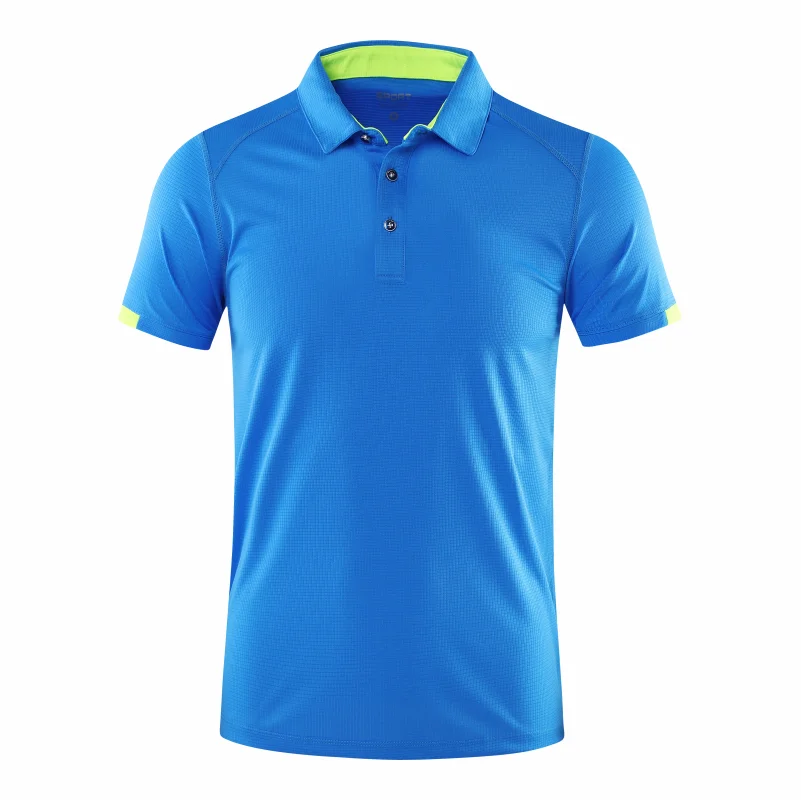 Quick-drying Short-sleeved POLO Shirt For Outdoor Sports and Fitness Breathable and Cool Mesh Lapel Top