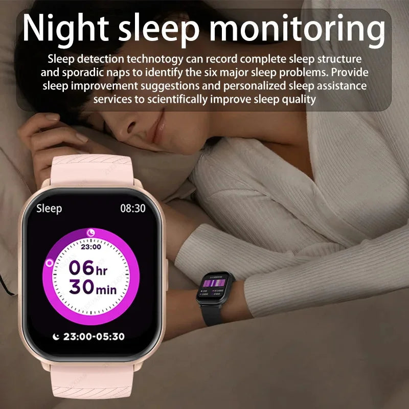 New For Xiaomi 100+ Sports Mode Smart Watch Men Women Heart Rate Blood Pressure HD Bluetooth Call Waterproof Sports Smart Watch