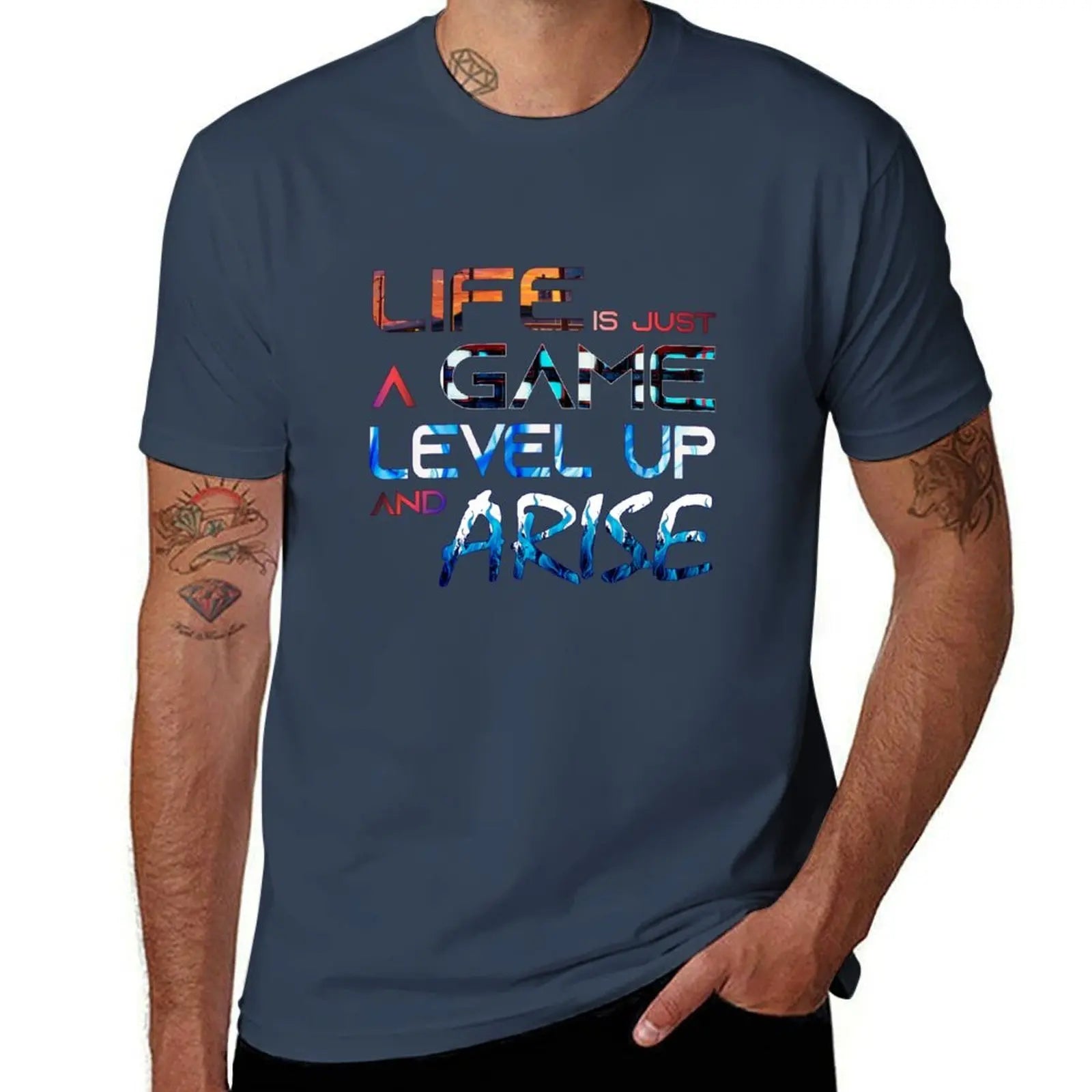 Solo Leveling Arise Aesthetic T-Shirt T-Shirt cotton tshirt 100% man t shirts for men casual T-Shirt