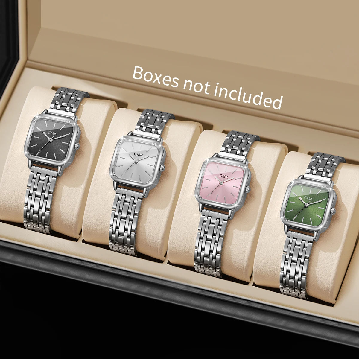 1/2/3/4/6PCS Fashion Square Women Watches Simple Ladies Quartz Wristwatch Reloj Mujer（Without Box）