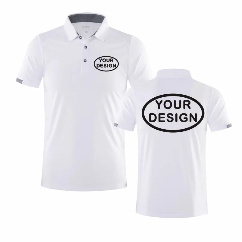 Summer Quick Drying POLO Shirt Logo Custom Printing Embroidery Golf Custom Your Logo Sports T-shirt Top