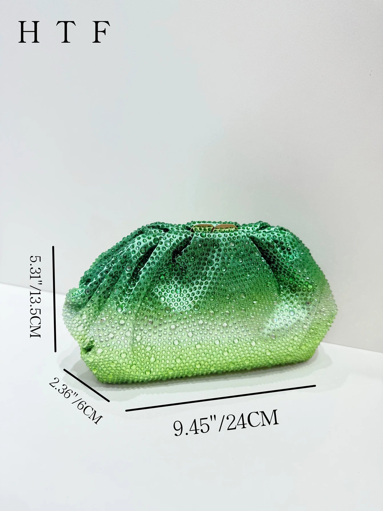 Handle Rhinestones Diamond Evening Clutch Bag Women Handbag Wedding Party Bling Bucket Purse Shoulder Bag  Holiday For Lady Bag