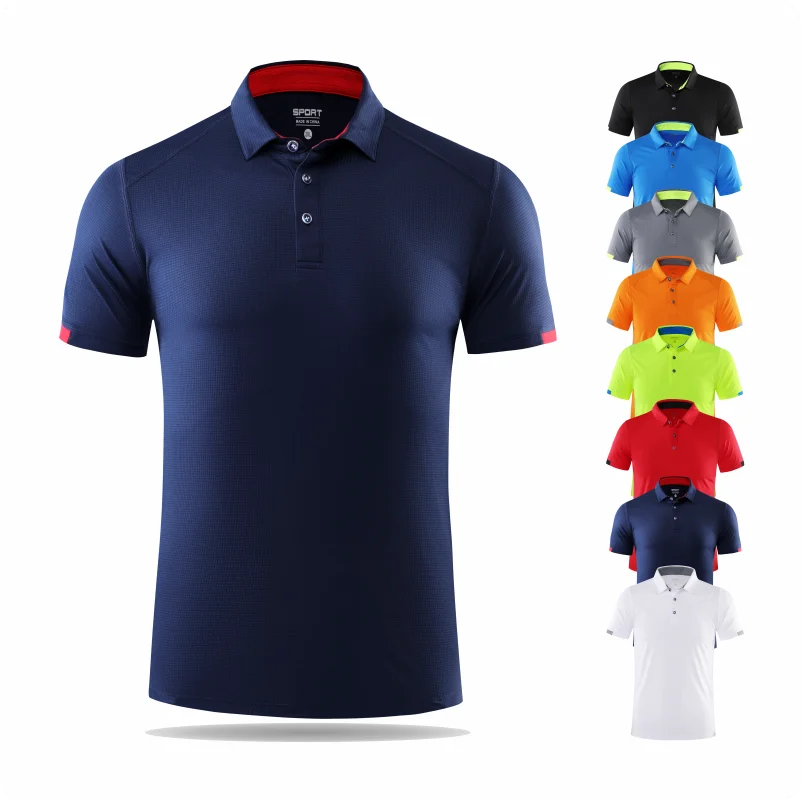 Quick-drying Short-sleeved POLO Shirt For Outdoor Sports and Fitness Breathable and Cool Mesh Lapel Top