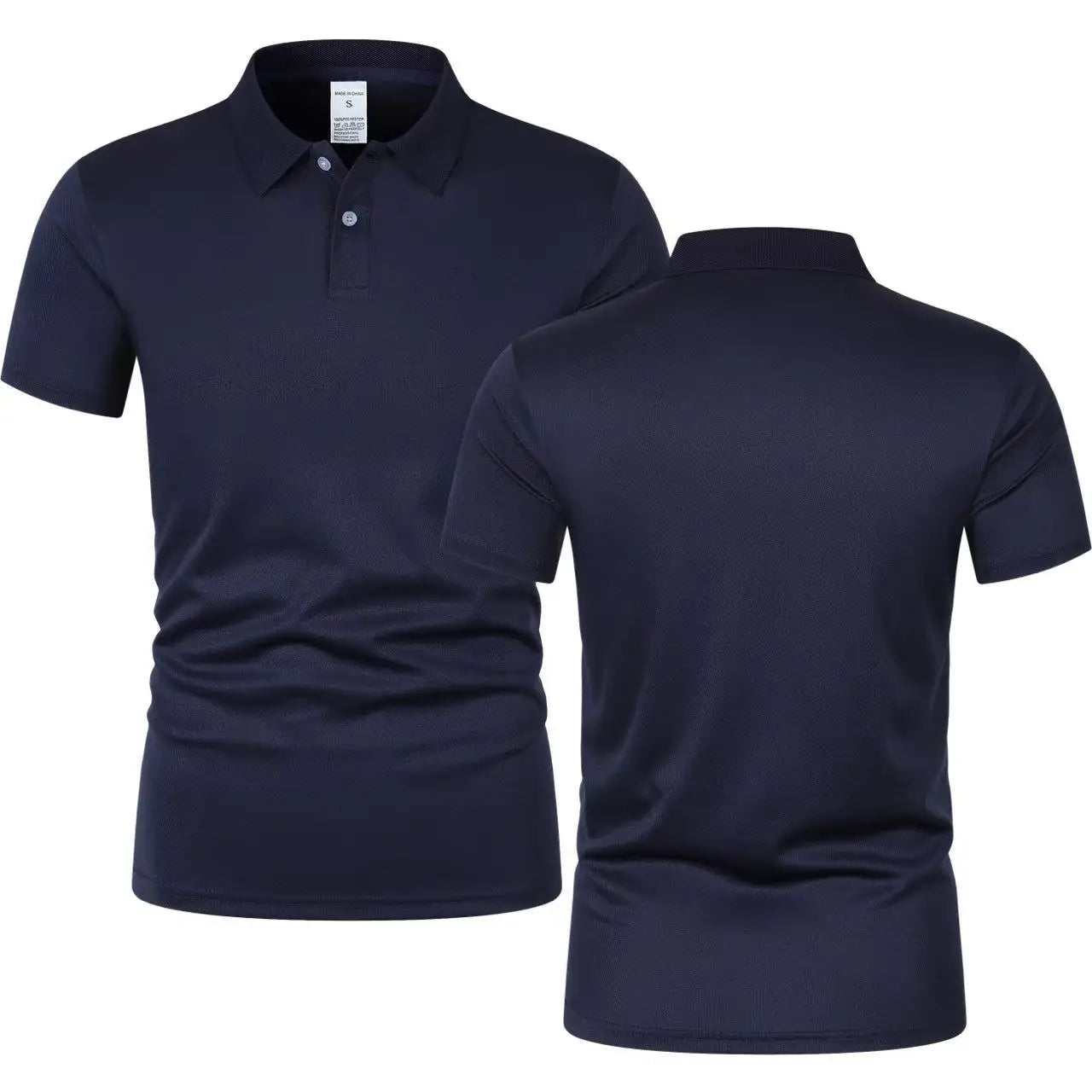 Solid color polo shirt ultra-light men's quick-drying breathable sweat-wicking shirt suitable for fitness gym and running