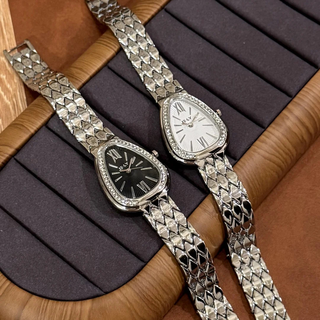 Luxury Women Watches Brand Quartz Fashion Ladies Snake Rhinestones Wristwatch Girls Gifts Elegant Clock Relogio Feminino