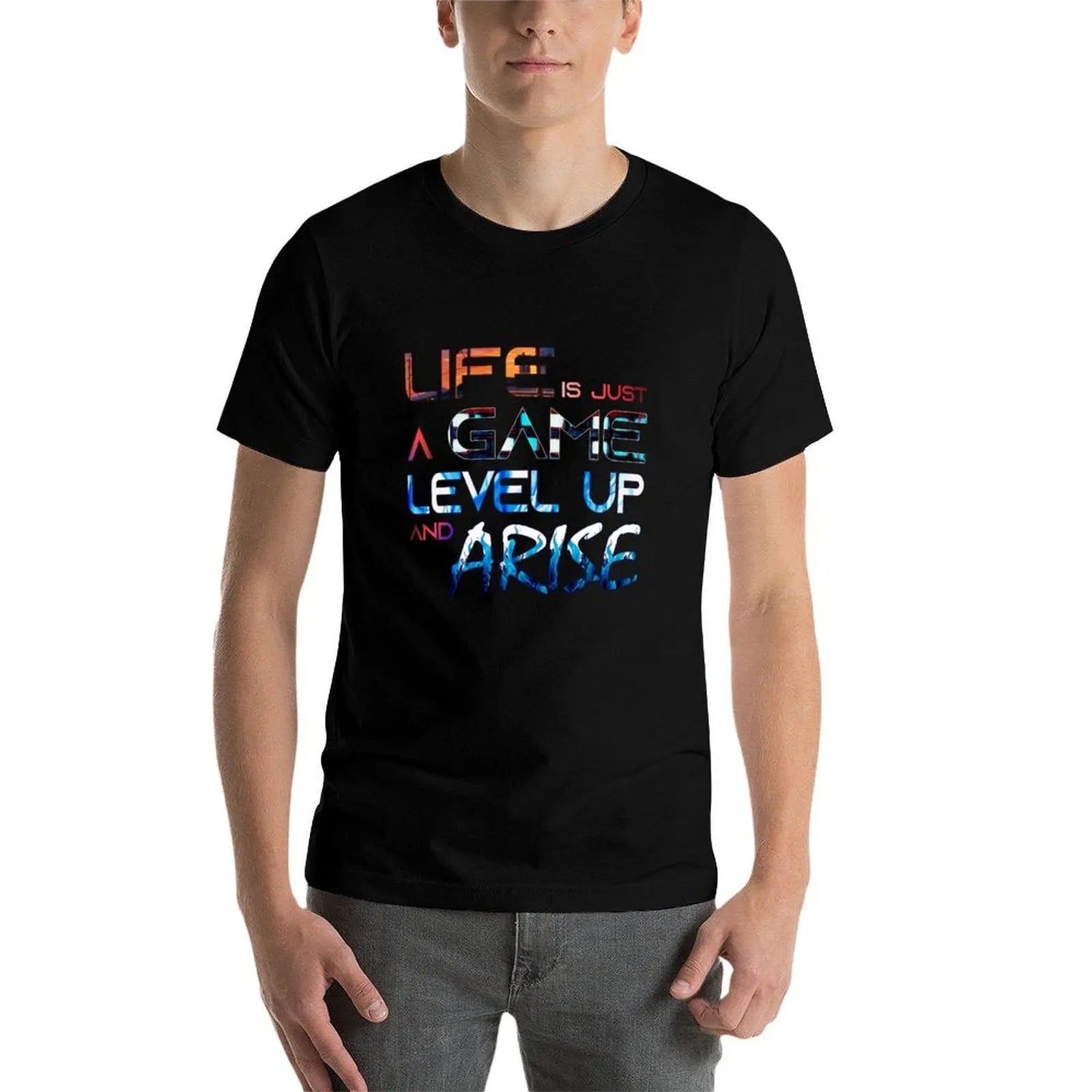 Solo Leveling Arise Aesthetic T-Shirt T-Shirt cotton tshirt 100% man t shirts for men casual T-Shirt