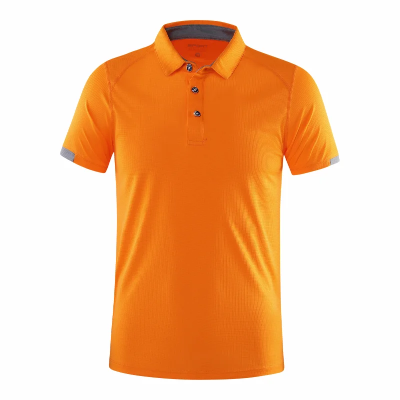 Quick-drying Short-sleeved POLO Shirt For Outdoor Sports and Fitness Breathable and Cool Mesh Lapel Top