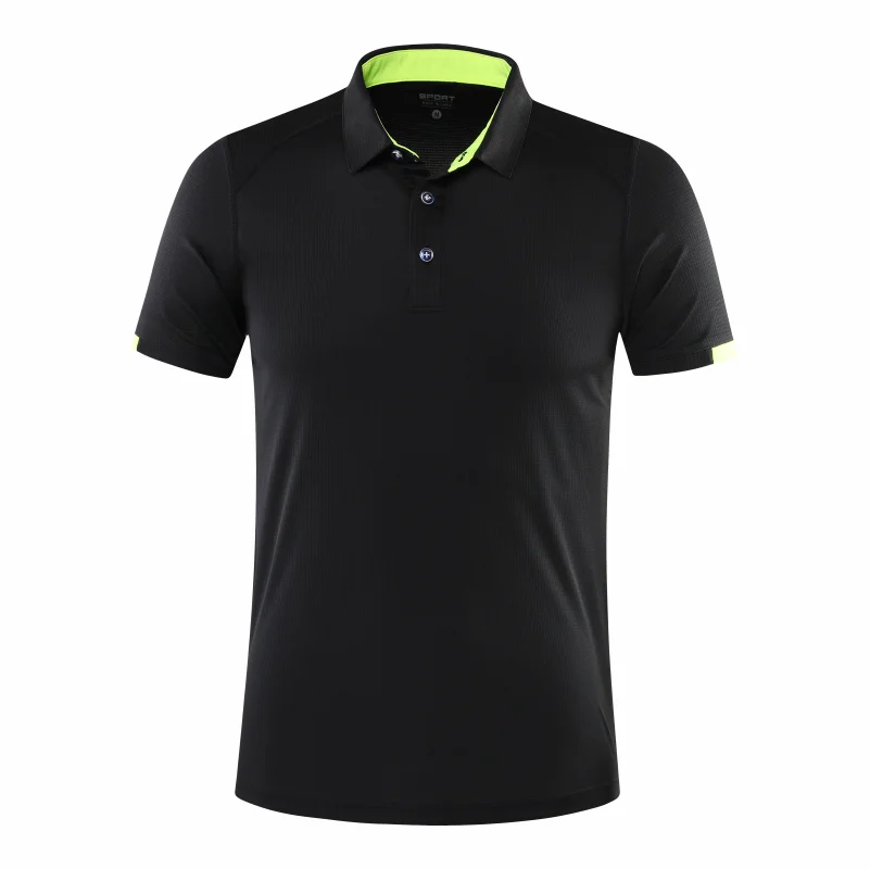 Quick-drying Short-sleeved POLO Shirt For Outdoor Sports and Fitness Breathable and Cool Mesh Lapel Top