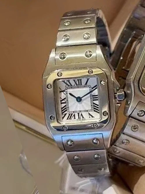 Fashion Brand Wrist Watches Woman Girl Ladies 29mm 26mm Square Good Quality Steel Metal Band Japanese Quartz Luxury Clock CT115